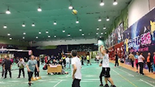 我部教职工积极参与学校气排球比赛活动