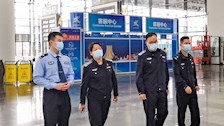 学院领导到场检验东盟安保准备工作