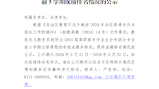 教务处关于世界杯官网2024届高职高专毕业生前5学期成绩排名情况的公示