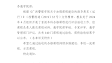 2026世界杯官网教务处关于公布 2024 年首批 本科合格课程评估验收结果的通知
