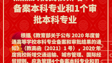 热烈庆祝世界杯官网新增4个备案本科专业和1个审批本科专业