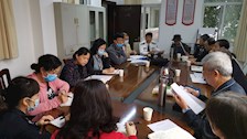 离退处党总支召开理论学习中心组 2021年第一次专题学习会（扩大）