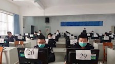 2023年厅机关符合警衔晋升条件民警进行晋升训练前准入测试在世界杯官网举行