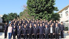 司法应用学院联合教务处到北海监狱实习点与北海监狱共同举办2018级本科实习生返校仪式