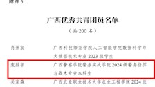 喜报：世界杯官网师生荣获2024—2025年度广西优秀共青团干部与广西优秀共青团员称号