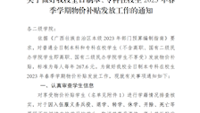 关于做好世界杯官网全日制本、专科在校生2023年春季学期物价补贴发放工作的通知