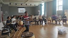 世界杯官网开展“鼓动人心、奋发向上”能量鼓圈引领技术培训