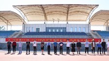我系组织学生参加自治区成立60周年庆祝大会群众文艺表演活动开幕式