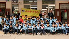 我院受邀与盘古路小学组织开展防拐防骗、防火及防疫安全知识宣讲活动