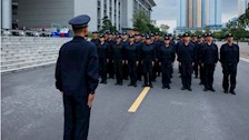 我院举行2021级新生会操评比活动